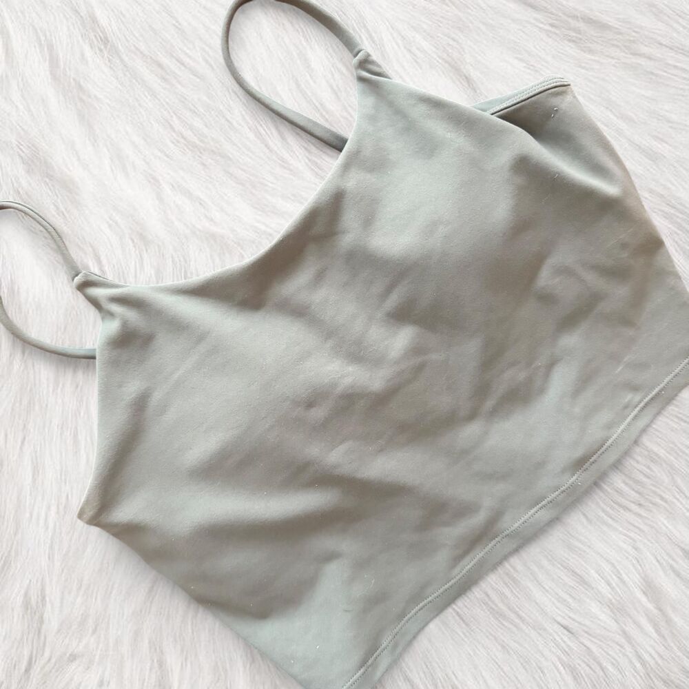 5ne active green work out top adjustable straps | Mint green Pilates sports bra